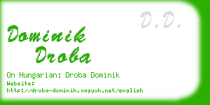 dominik droba business card